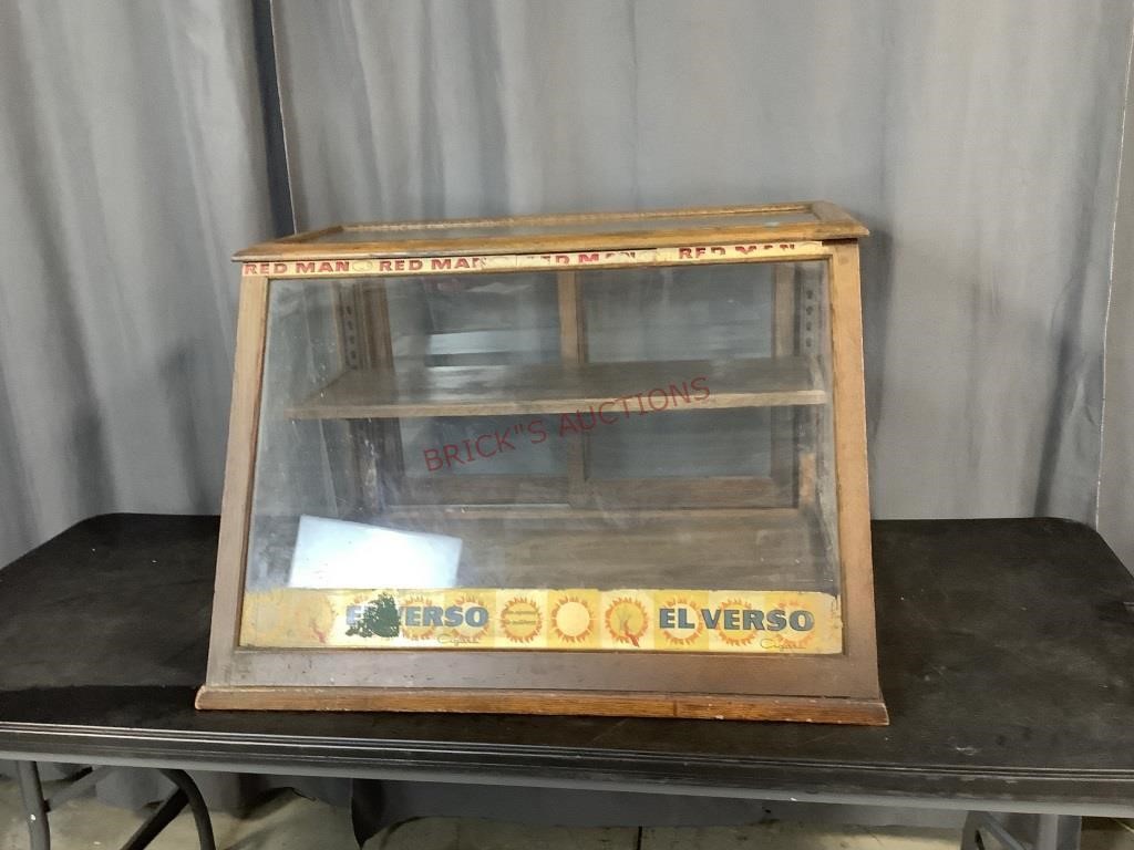 Early Country Store Cigar Display Case