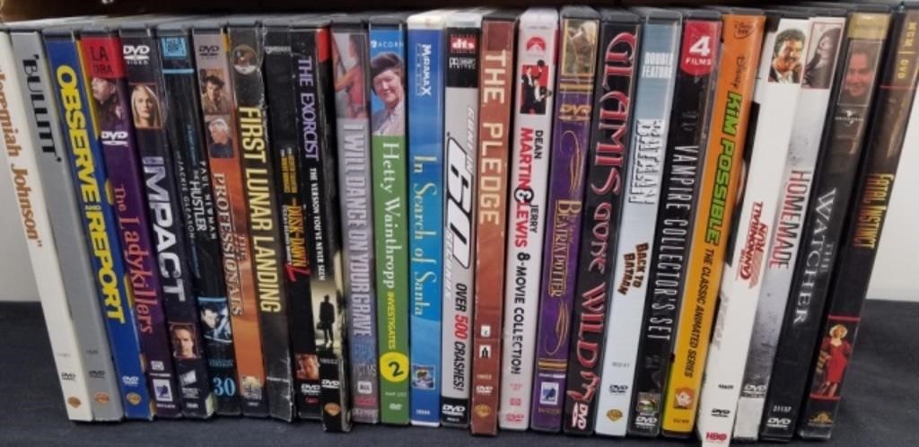 Large group of DVD movies
