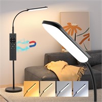 18W LED Floor Lamp  Adjustable  Black