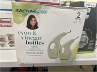Rachel Ray evoo and vinegar bottles ceramic