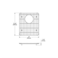Elkay 13.75-in x 12-in Stainless Steel Sink Grid