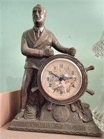FDR "The Man of The Hour" mantle clock 14"