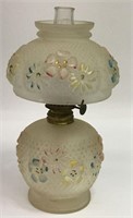 Painted Floral Miniature Oil Lamp