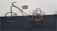 Cute small wire planter stand bicycle style 7.5
