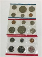 2 Bicentennial Coin Sets, 1 1972 Coin Set