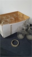 Group of canning jars and rings