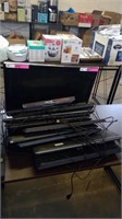 Used computer lot with monitor and various