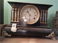 *Waterbury mantle clock, 14.5" x 10"