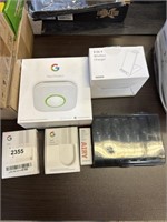 Multi item lot that includes two Google nest