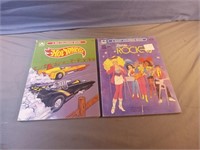 Hot Wheels and Barbie coloring books