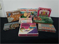 Group of vintage games