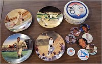 Baseball Plates ,Pin back Buttons