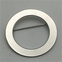 Sterling Silver Circle Broach