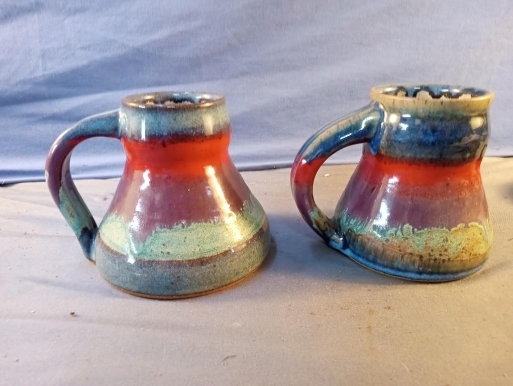 CG 9 pottery mugs