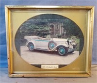 Framed photo 1928 McLaughlin Buick