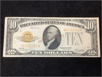 1928 10 Dollar Gold Certificate