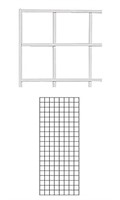 2' X 5' Wire Grid Panel - White