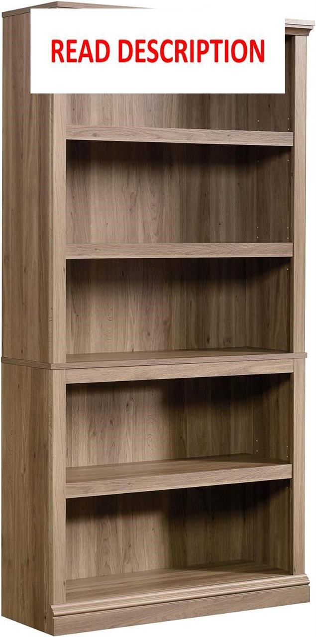 Sauder 5 Shelf  35.28x13.23x69.76  Salt Oak