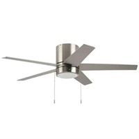 Harbor Breeze Quonta Brushed Nickel 52-in Led Indo