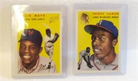 Topps Archives,1954 Willie Mays,H Aaron Gold