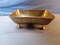 Brass footed bowl