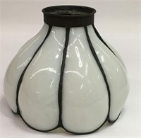 White Glass Leaded Lamp Shade