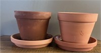 Clay Plant Pot- 5.5"Diameter, 5"Tall