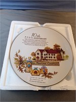 Avon's 10th Anniversary collector's plate-The