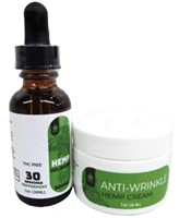 Hemp Oil Drops & Anti-Wrinkle Hemp Cream