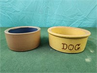 Stoneware bowls , dog bowl, pet bowls