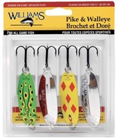 Williams Pike/Walleye Lure Kit, 4-pk