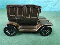 5" long copper/brass 1914 car bank First National