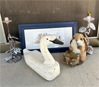 Wood Swan, Jo Moulton Framed Print, Resin Bunny +