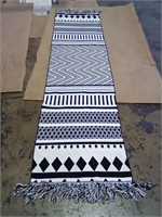 IOHOUZE Kitchen Hallway Runner Rug Boho Black