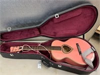 J J Heart Pink Guitar w Case