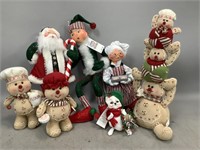 Assorted Plush Christmas Decorations