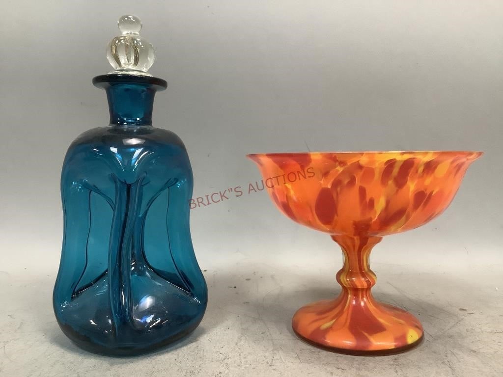Two Pieces of Art Glass