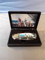 Collectable civil war stainless knife in plastic