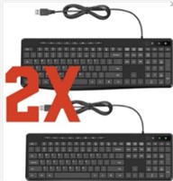 2X WIRED KEYBOARD- MODEL PC392A 

New-