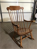 Wooden rocking chair 29x19.5x40.5”