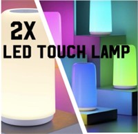 2X AUKEY TOUCH LAMPS / WHITE & COLOUR / NEW