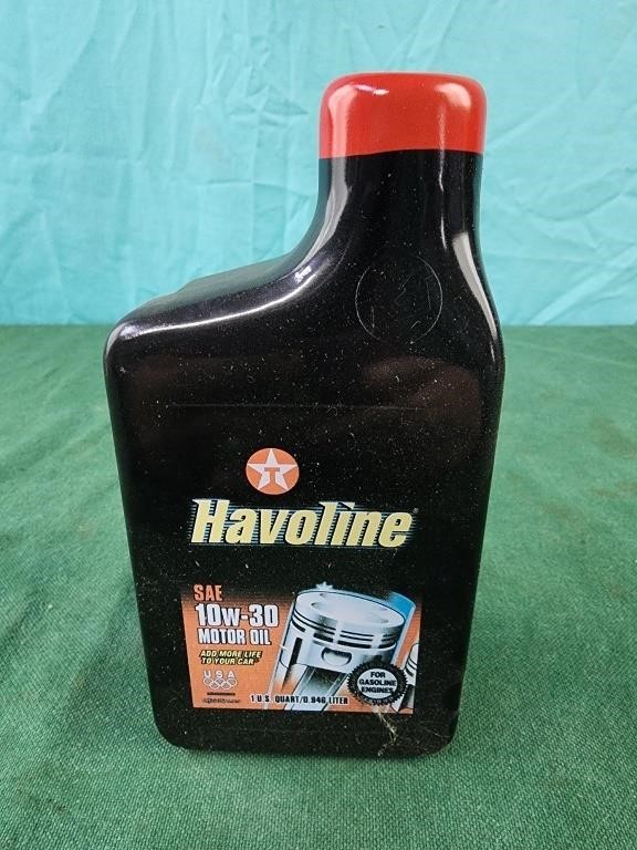 Havoline oil tin with collector car inside, Ricky