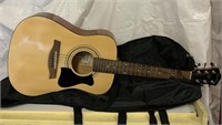 Guitar and case 36 X 14 INCH