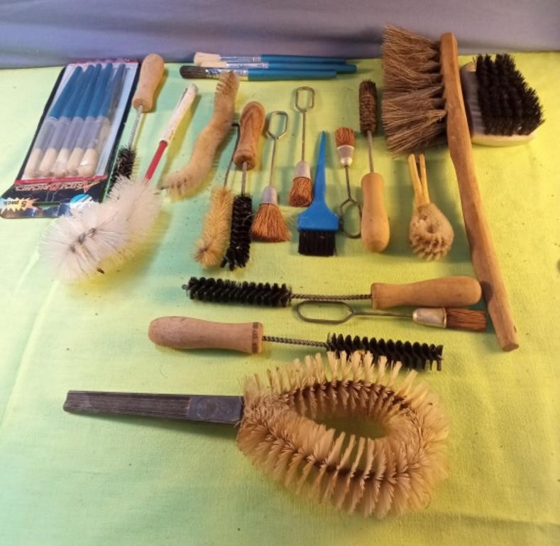 Assortment of brushes