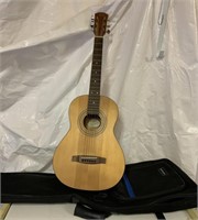 Guitar and case 36 X 14 INCH
