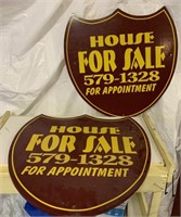House for sale signs 1/2 PLYWOOD