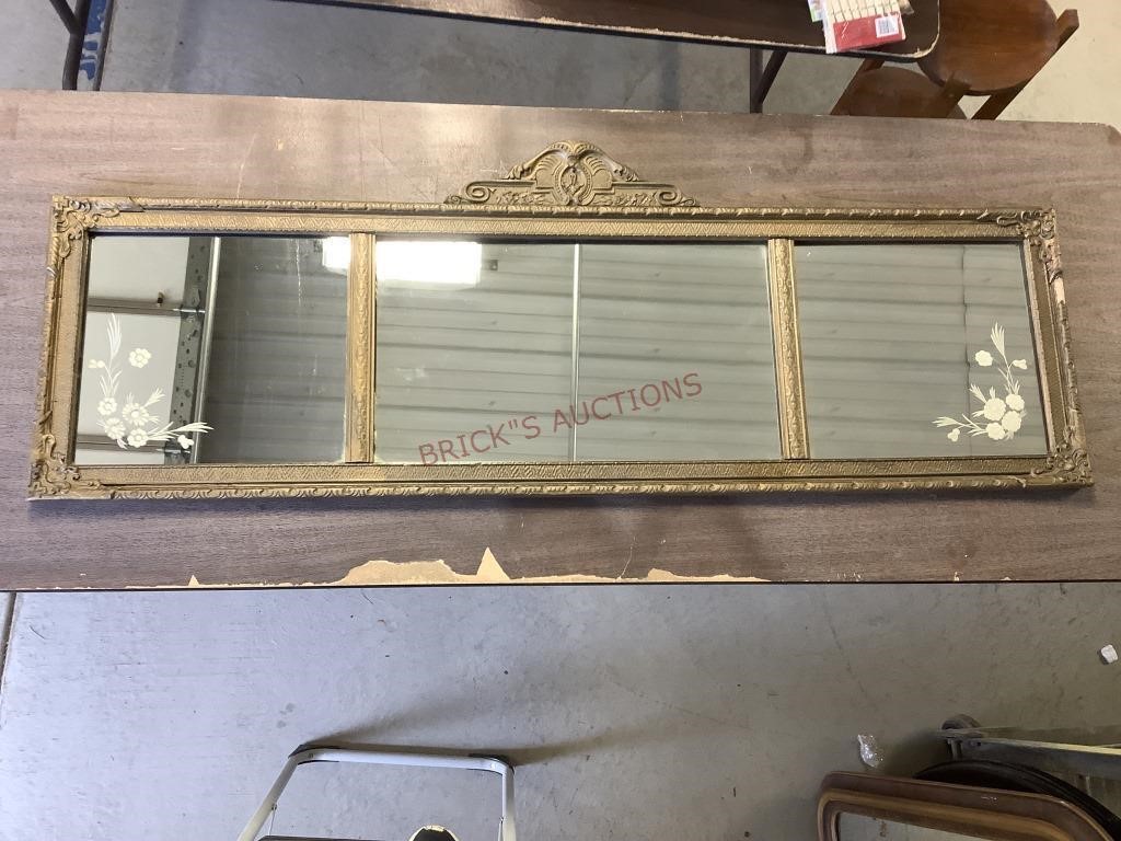 Antique Framed Buffet Mirror