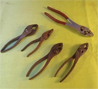 Lot of slip joint pliers