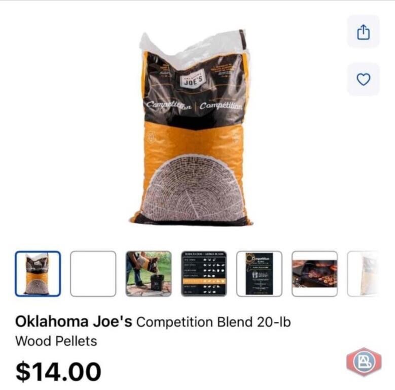 (approx. 25 bags) Oklahoma Joe's Competition