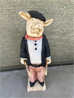 Small Indulgence French Pig Statue